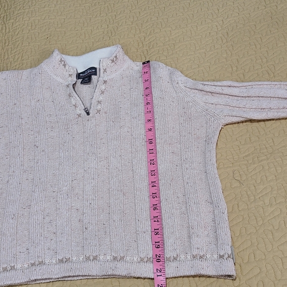Vintage Woolrich 1/4 zip knit sweater size M petite - Picture 7 of 7